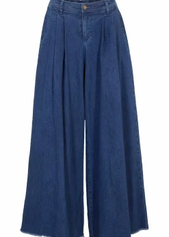 Wide-Leg-Jeans, Hosenrock|bonprix