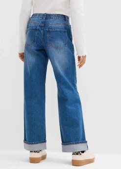 Wide-Leg-Jeans Low Waist|bonprix Discount