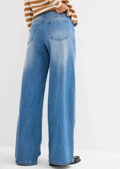 Wide-Leg-Jeans Mid Waist|bonprix Clearance
