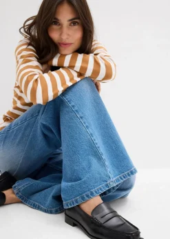 Wide-Leg-Jeans Mid Waist|bonprix Clearance