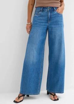 Wide-Leg-Jeans Mid Waist|bonprix New
