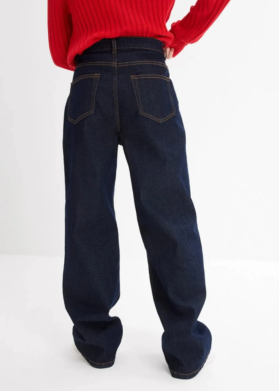 bonprix Mädchen 9-16 Jahre·Jeans|Wide-Leg-Jeans Mid Waist nachtblau denim