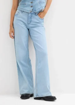 Wide-Leg-Jeans Mid Waist|bonprix Best