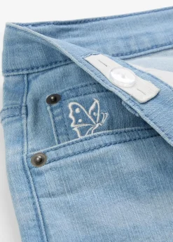 bonprix Mädchen 9-16 Jahre·Jeans|Mädchen 2-8 Jahre·Nachhaltigere Materialien|Wide-Leg-Jeans Mid Waist hellblau denim