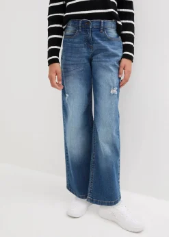 Wide-Leg-Jeans Mid Waist|bonprix Outlet