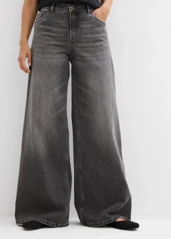 Wide-Leg-Jeans Mid Waist|bonprix Online