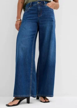 Wide-Leg-Jeans Mid Waist|bonprix Online