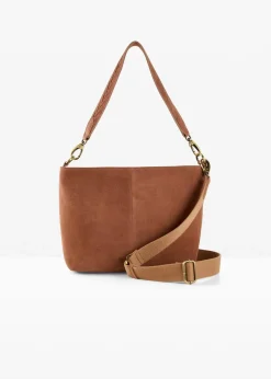 bonprix Taschen|Wildleder Handtasche schokosorbet