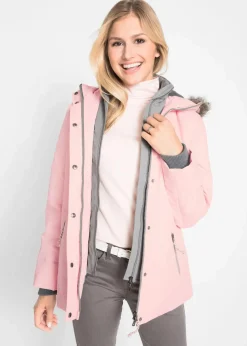 bonprix Jacken & Mäntel|Bekleidung·Hosen|Winterjacke in 2-in1 Optik perlrosa