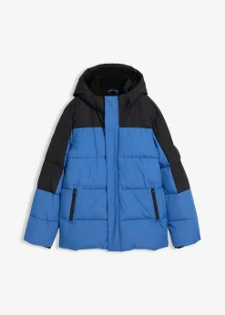 bonprix Jungen 9-16 Jahre·Bademode|Jungen 9-16 Jahre·Jacken & Outdoor|Winterjacke mit Fleecefutter, wasserabweisend blau/schwarz