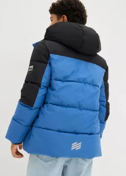 bonprix Jungen 9-16 Jahre·Bademode|Jungen 9-16 Jahre·Jacken & Outdoor|Winterjacke mit Fleecefutter, wasserabweisend blau/schwarz