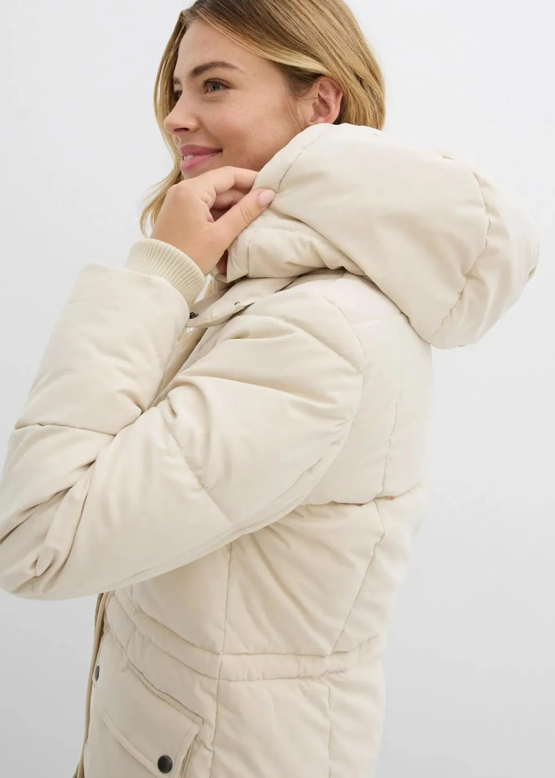 Winterjacke mit verstellbarem Taillenbündchen|bonprix Online