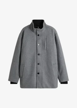 Winterjacke mit Windfang in Wolloptik|bonprix Hot