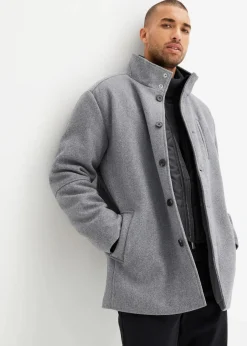 Winterjacke mit Windfang in Wolloptik|bonprix Hot