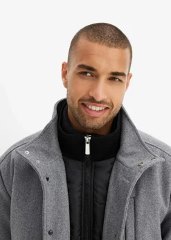 Winterjacke mit Windfang in Wolloptik|bonprix Hot