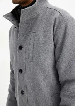 Winterjacke mit Windfang in Wolloptik|bonprix Hot