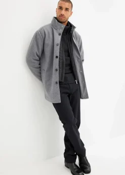 Winterjacke mit Windfang in Wolloptik|bonprix Hot