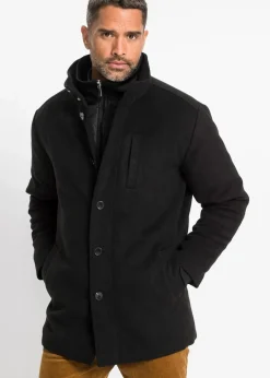 Winterjacke mit Windfang in Wolloptik|bonprix