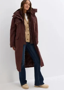 bonprix Jacken & Mäntel|Bekleidung·Hosen|Wintermantel, 2in1 Optik terrabraun