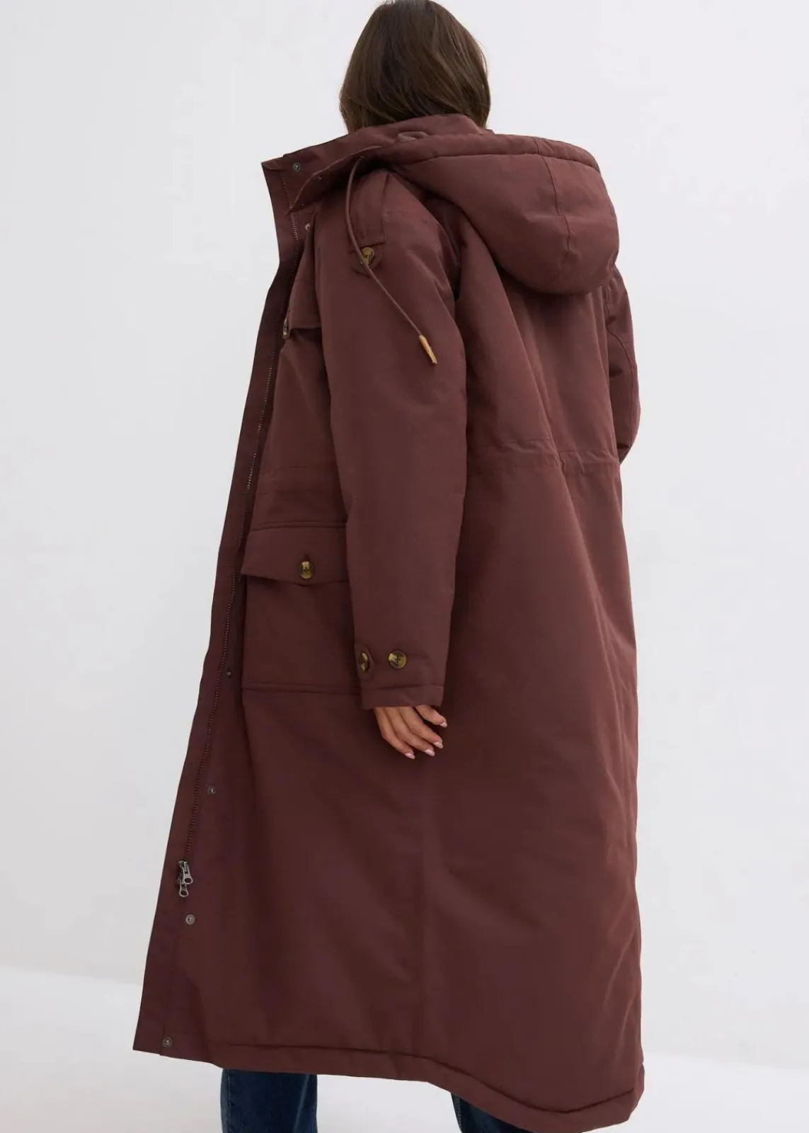 bonprix Jacken & Mäntel|Bekleidung·Hosen|Wintermantel, 2in1 Optik terrabraun