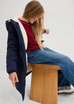 Winterparka mit Teddyfutter, wasserabweisend|bonprix Clearance