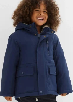 Winterparka mit Teddyfutter, wasserabweisend|bonprix