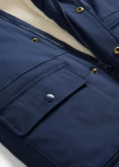 Winterparka mit Teddyfutter, wasserabweisend|bonprix