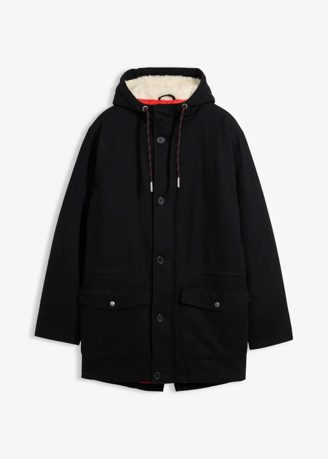 Winter-Parka mit Teddy-Kapuze|bonprix Best