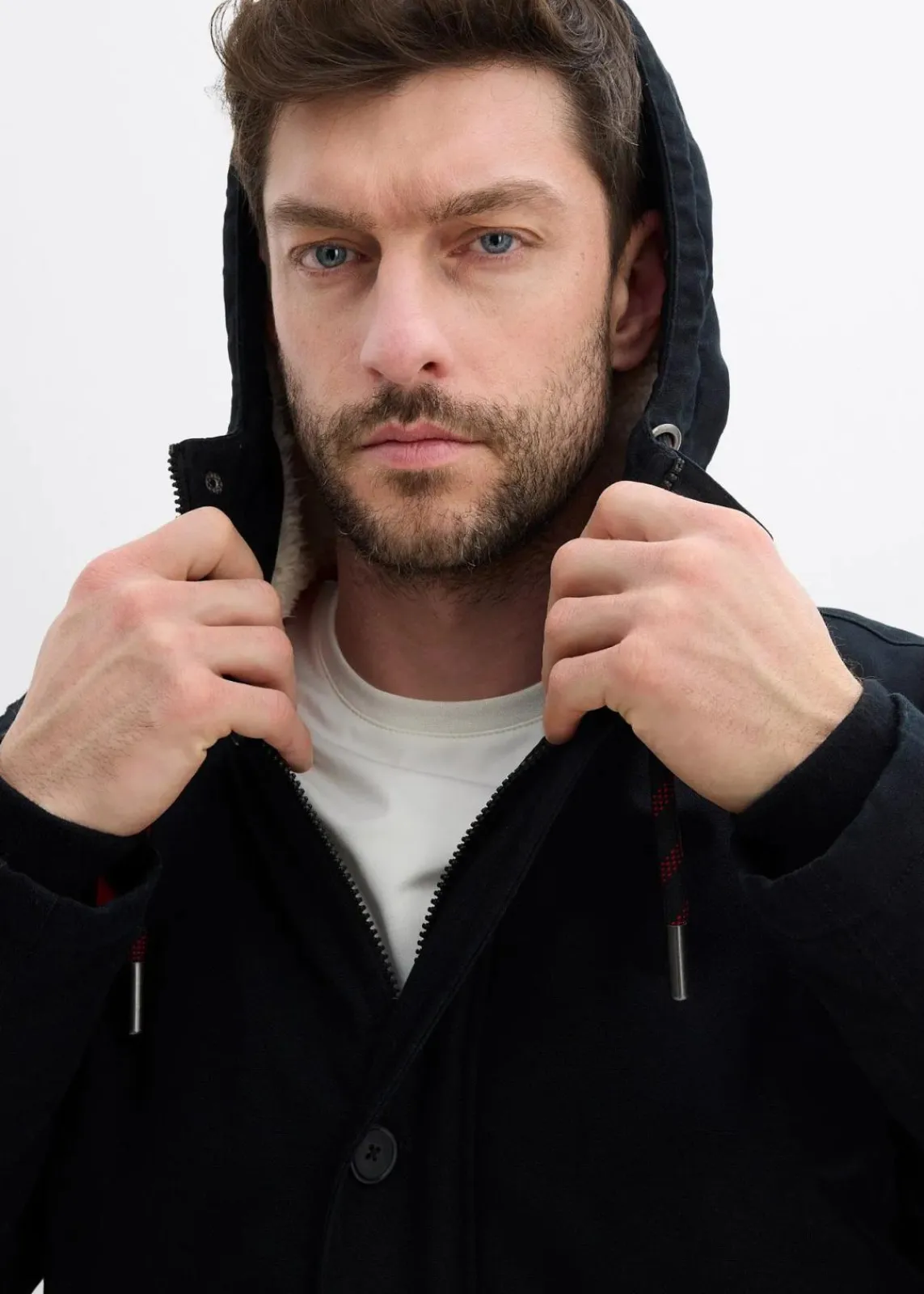 Winter-Parka mit Teddy-Kapuze|bonprix Best