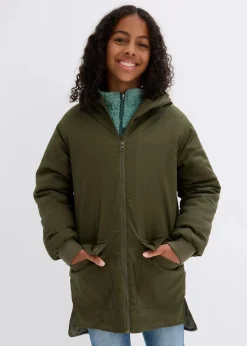 Winter-Parka mit Teddy-Kapuze, wasserabweisend|bonprix