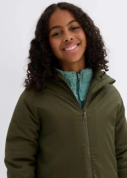 Winter-Parka mit Teddy-Kapuze, wasserabweisend|bonprix