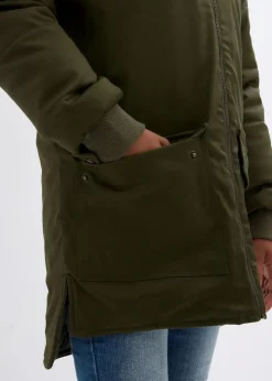 Winter-Parka mit Teddy-Kapuze, wasserabweisend|bonprix