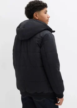 Winter-Steppjacke in Blousonform mit Kapuze|bonprix Sale
