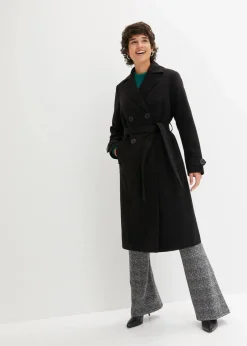 Winter-Trenchcoat in Wolloptik|bonprix New