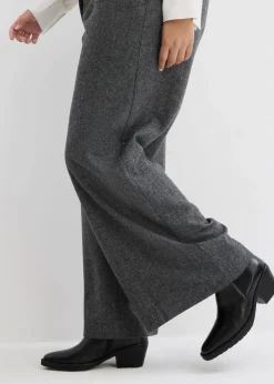 bonprix Bekleidung·Basics|Nachhaltigere Materialien|Wollblazer mit Fischgratmuster mittelgrau meliert