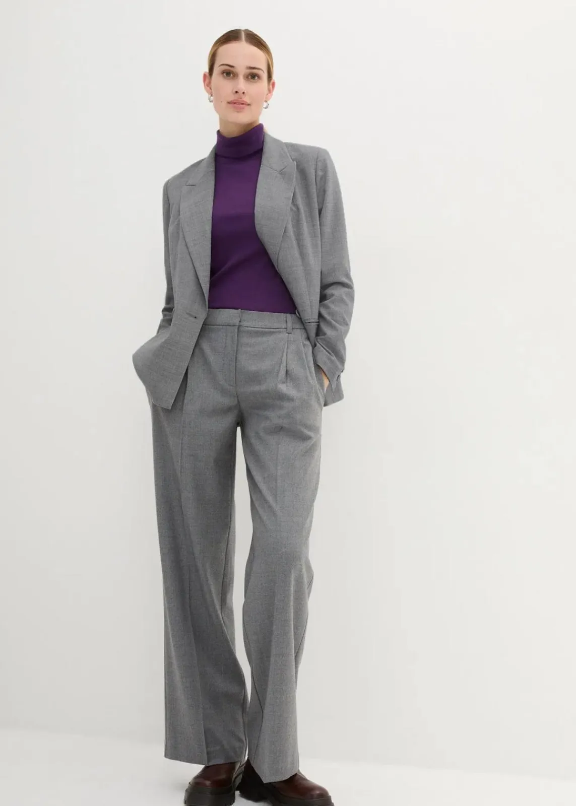 Wollhose mit Bundfalten|bonprix Best