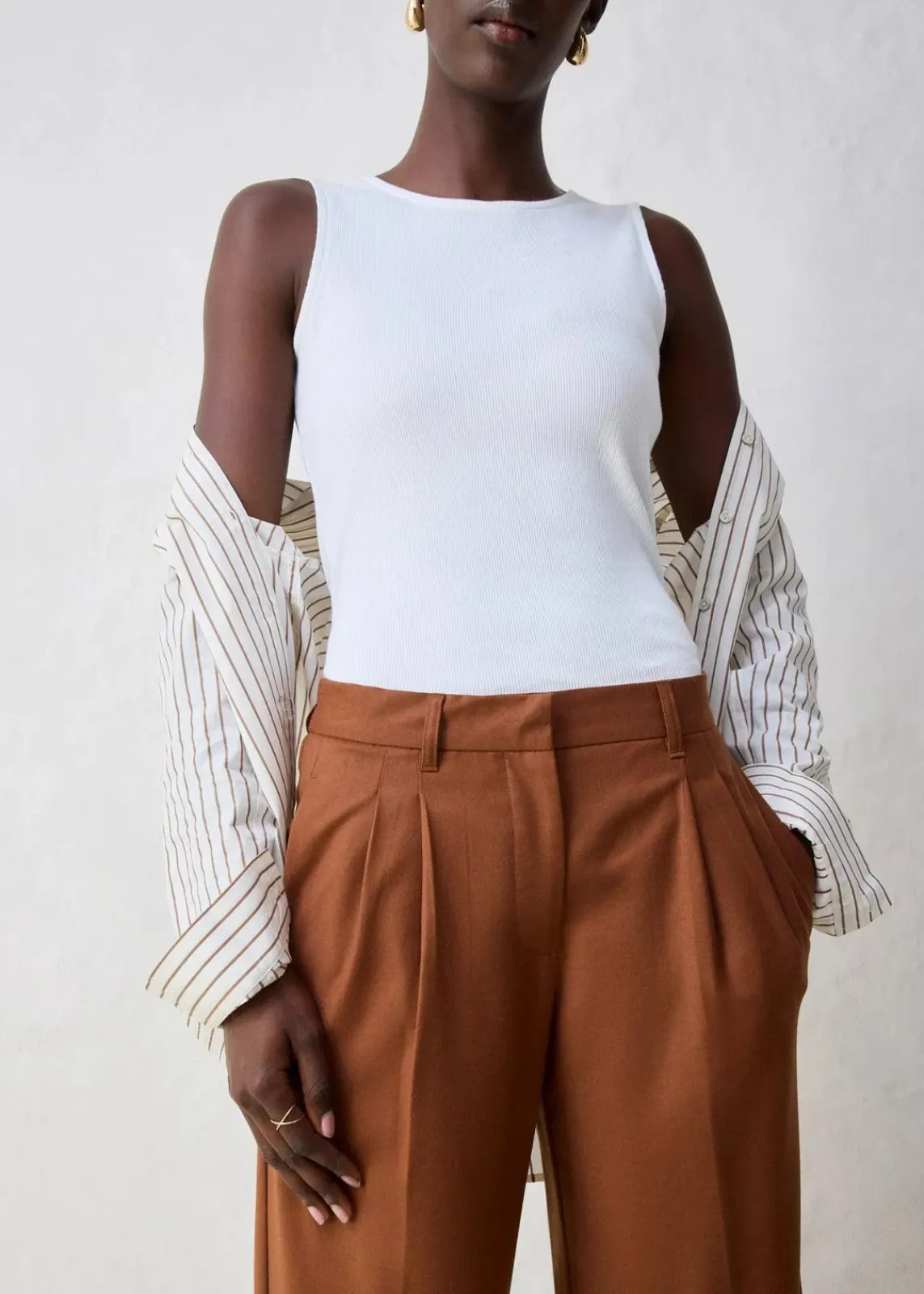 Wollhose mit Bundfalten|bonprix Discount