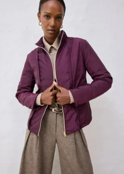 bonprix Bekleidung·Hosen|Jacken & Mäntel|Wollmantel mit Daunen-Innenjacke (2tlg. Set) weinrot