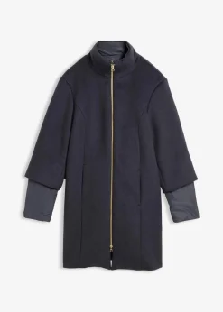 Wollmantel mit Daunen-Innenjacke (2tlg. Set)|bonprix Outlet