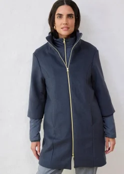 Wollmantel mit Daunen-Innenjacke (2tlg. Set)|bonprix Outlet