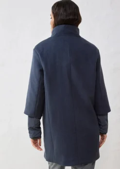 Wollmantel mit Daunen-Innenjacke (2tlg. Set)|bonprix Outlet