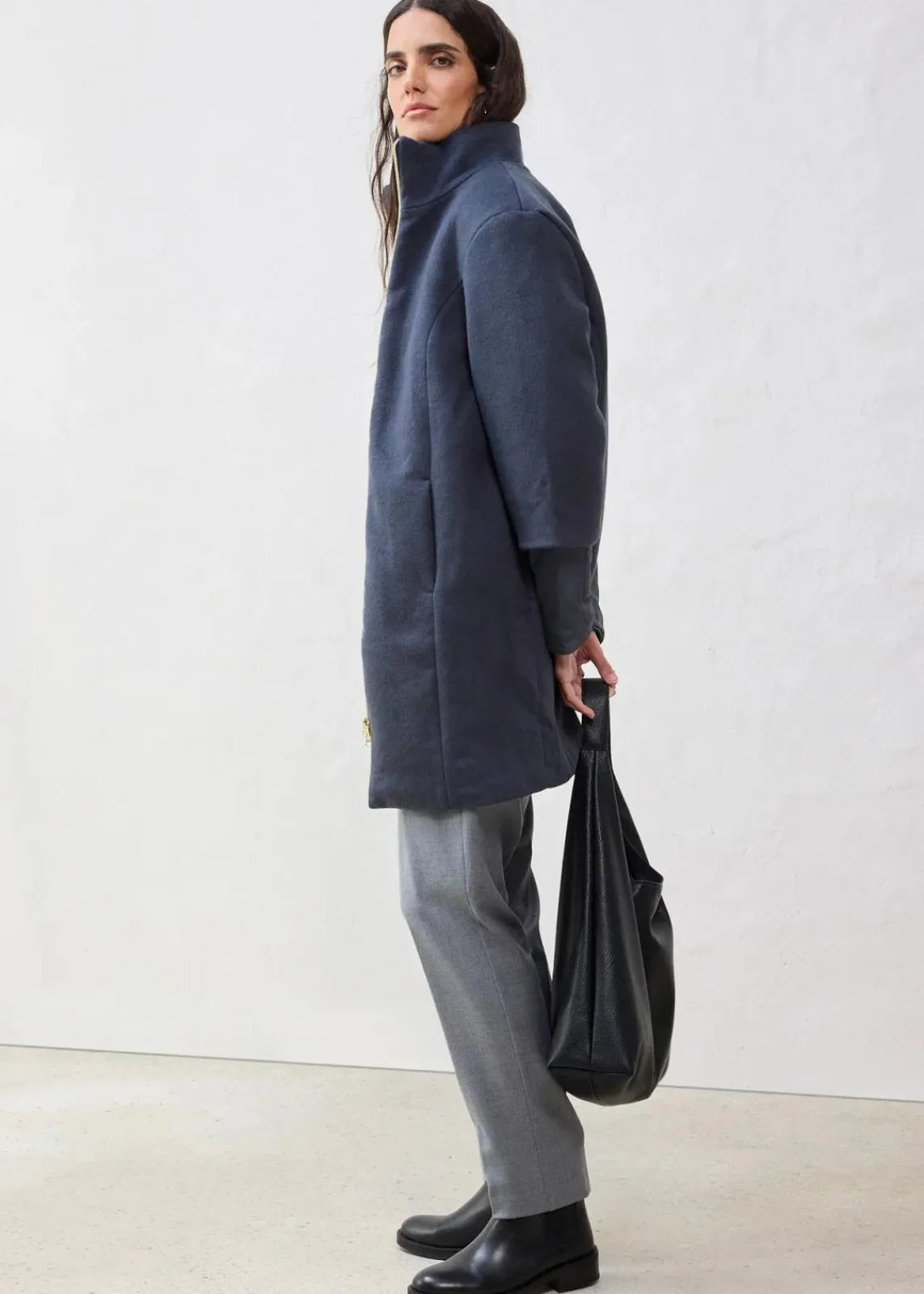 Wollmantel mit Daunen-Innenjacke (2tlg. Set)|bonprix Outlet