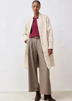 Wollmantel mit Strickbesatz|bonprix Sale