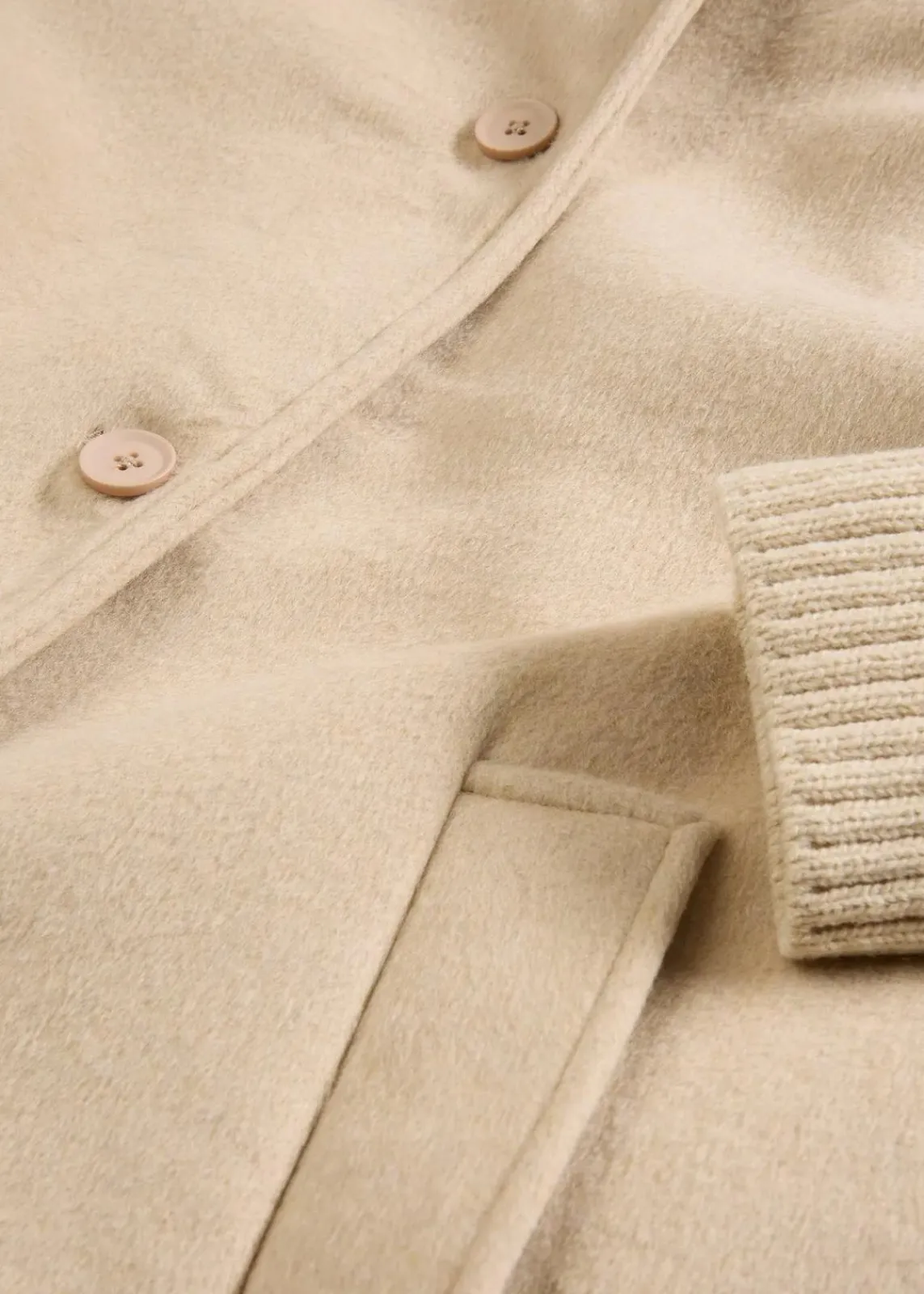 Wollmantel mit Strickbesatz|bonprix Sale