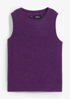 bonprix Bekleidung·Jeans|Premium|Wollpullunder mit Alpaka tieflila