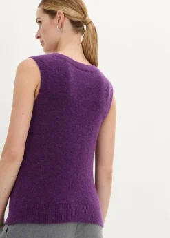 bonprix Bekleidung·Jeans|Premium|Wollpullunder mit Alpaka tieflila