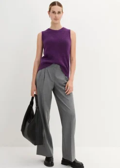 bonprix Bekleidung·Jeans|Premium|Wollpullunder mit Alpaka tieflila