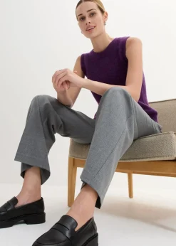 bonprix Bekleidung·Jeans|Premium|Wollpullunder mit Alpaka tieflila