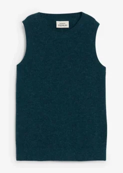 bonprix Bekleidung·Jeans|Premium|Wollpullunder mit Alpaka pfeffergrün