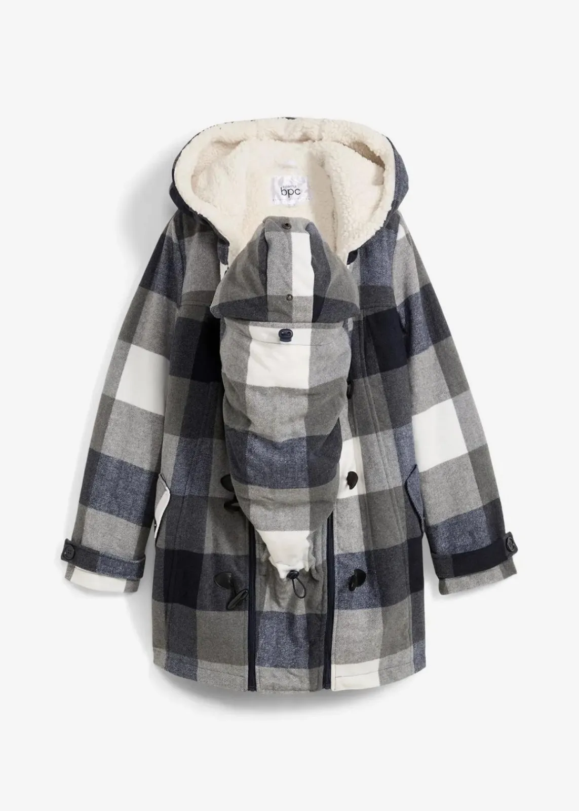 Woll-Umstandsjacke mit Teddyfutter / Tragejacke|bonprix Hot